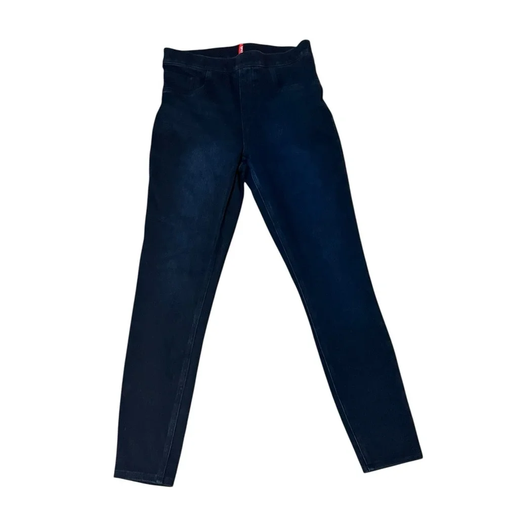 SPANX Jean-ish Blue Ankle Denim Leggings Pull-On Pants Size‎ M - Picture 4 of 8